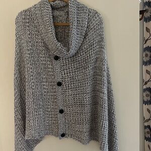 Cozy Gray Cowl Neck Sweater